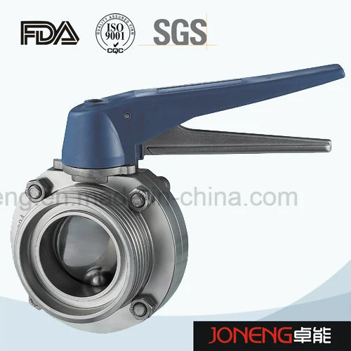 Joneng Sanitary Stainless Steel Hand Threaded Butterfly Valve (JN-BV5001)