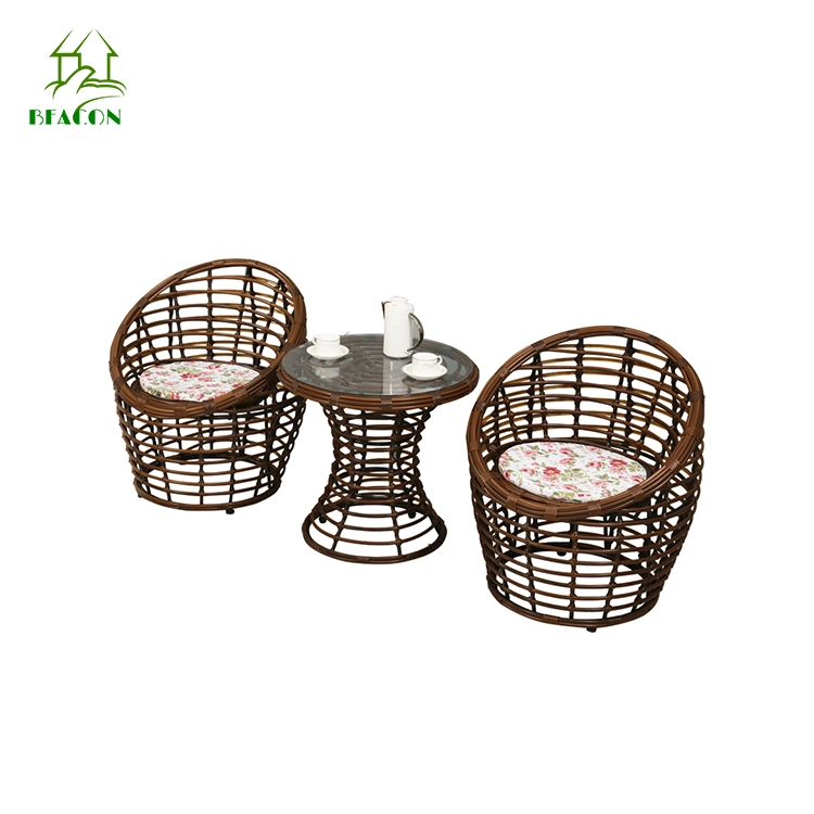 Outdoor Leisure Wicker Rattan Patio Garden Furniture for Hotel Office Dining Set