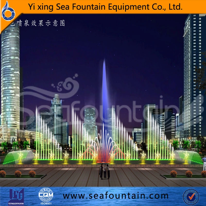 Floor Mounted LED Light Music Fountain with Long Service Life