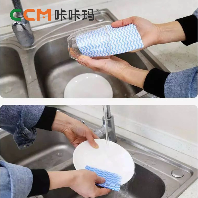 China Kitchen Daily Dish Towel Кухня Rag Бытовая одноразовая уборка Тканевый продукт