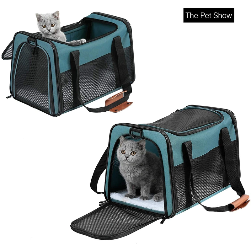 Soft Sided Collapsible Travel Airline Approved Pet Carriers for Small Medium Cats