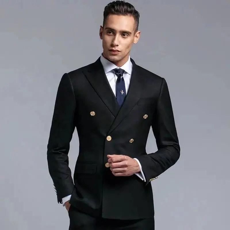Classic Apparel Elegant Formal Suits for Men Wool Fabric for Wedding Business Wear Aoshi Clothes