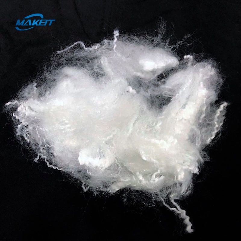 Black / White Color Non Siliconized Low Melt Fibre for Hard Cotton