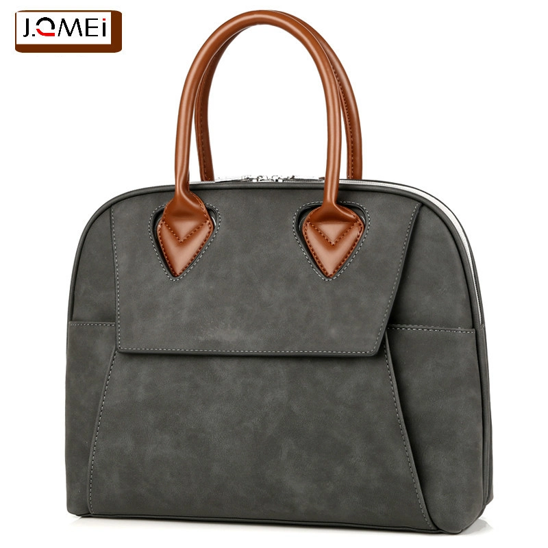 Sh2064 PU Leather Briefcase Computer Bags for Ladies Travel Case 15.6 Inch Shoulder Fashion Custom Waterproof Women Laptop Bag