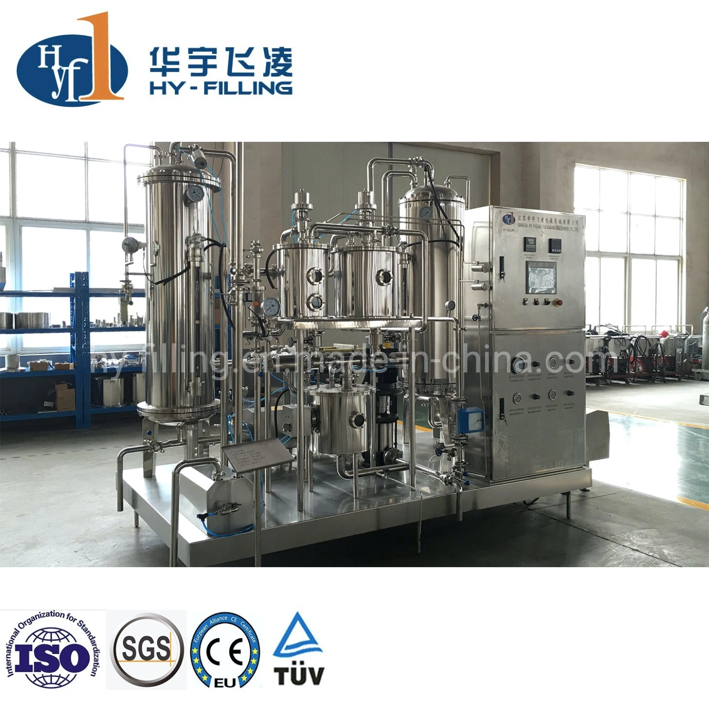 Fully Automatic 200ml-2000ml Bottling Machinery Carbonated Beverage Filling Machine with Good Service