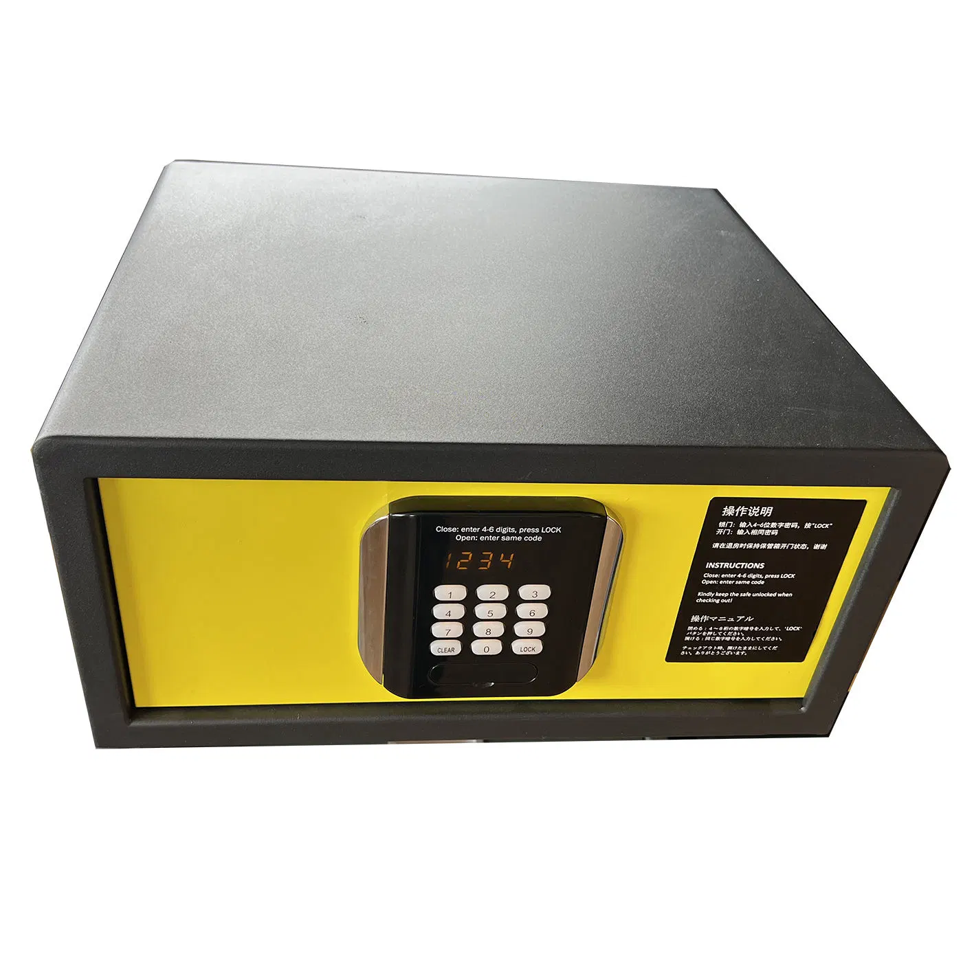 High quality/High cost performance  Solid Steel Safe Box with Pry-Resistant Door for Hotel Guest Room and Office