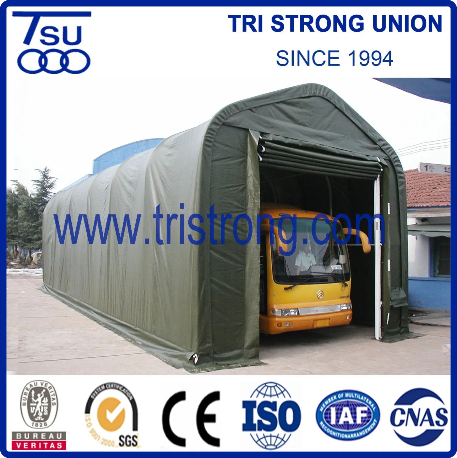 5,5 m Span depósito de armazenagem exterior Middle-Size Garagem portátil (TSU-1850/TSU-1865)