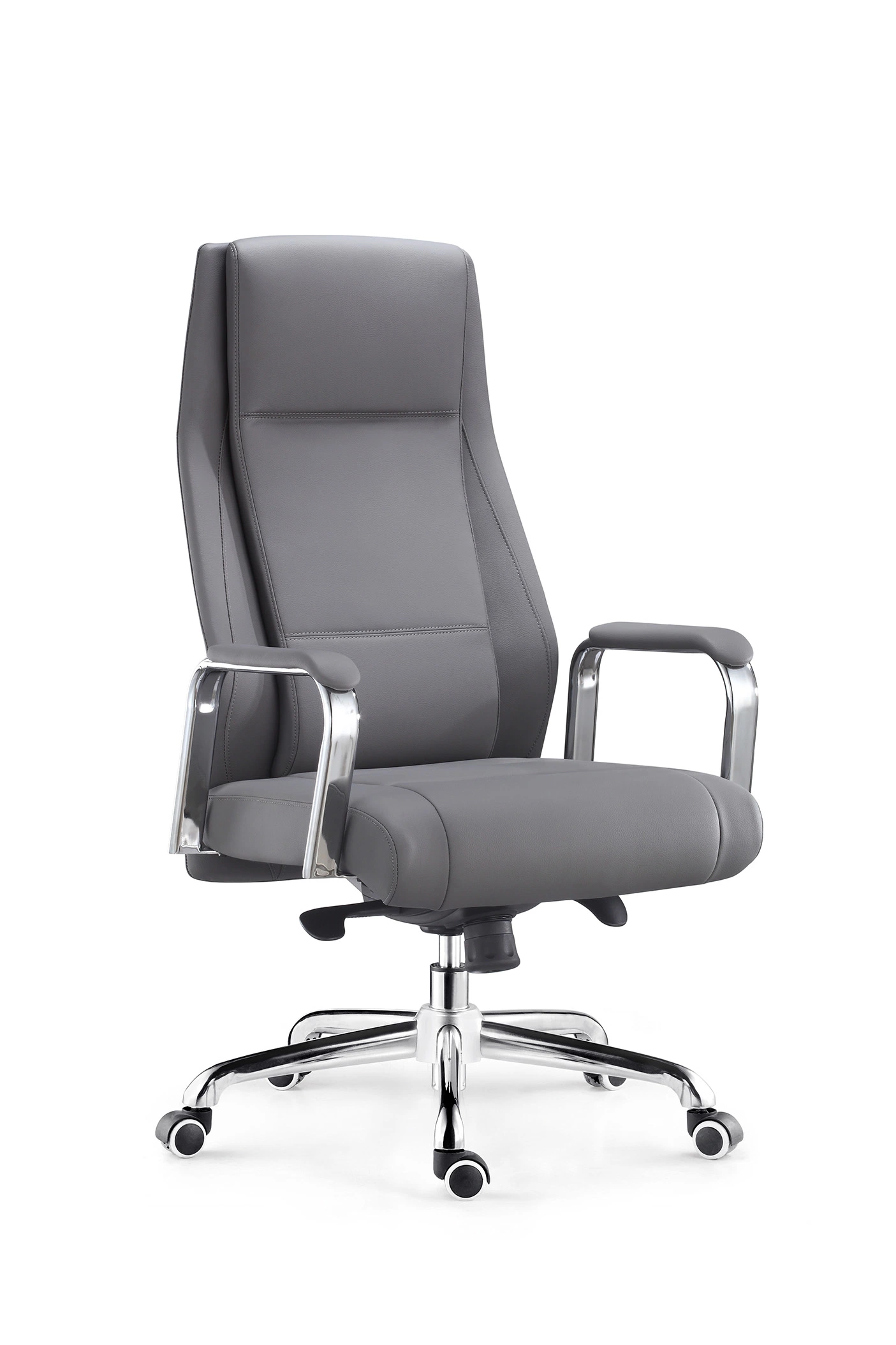 Vente à chaud mobilier de bureau chaise pivotante grise à haut dossier Pour Manager