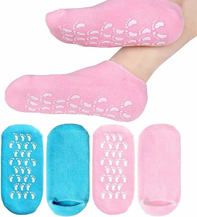 Moisturizing Socks Heel Gel SPA Sock for Repairing and Softening Dry Cracked Feet Skins