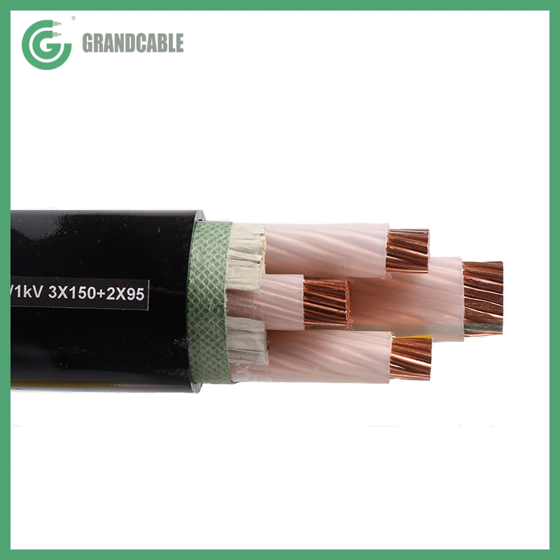 5X6mm2 XLPE insulated power cable PVC sheathed LV Underground Cable