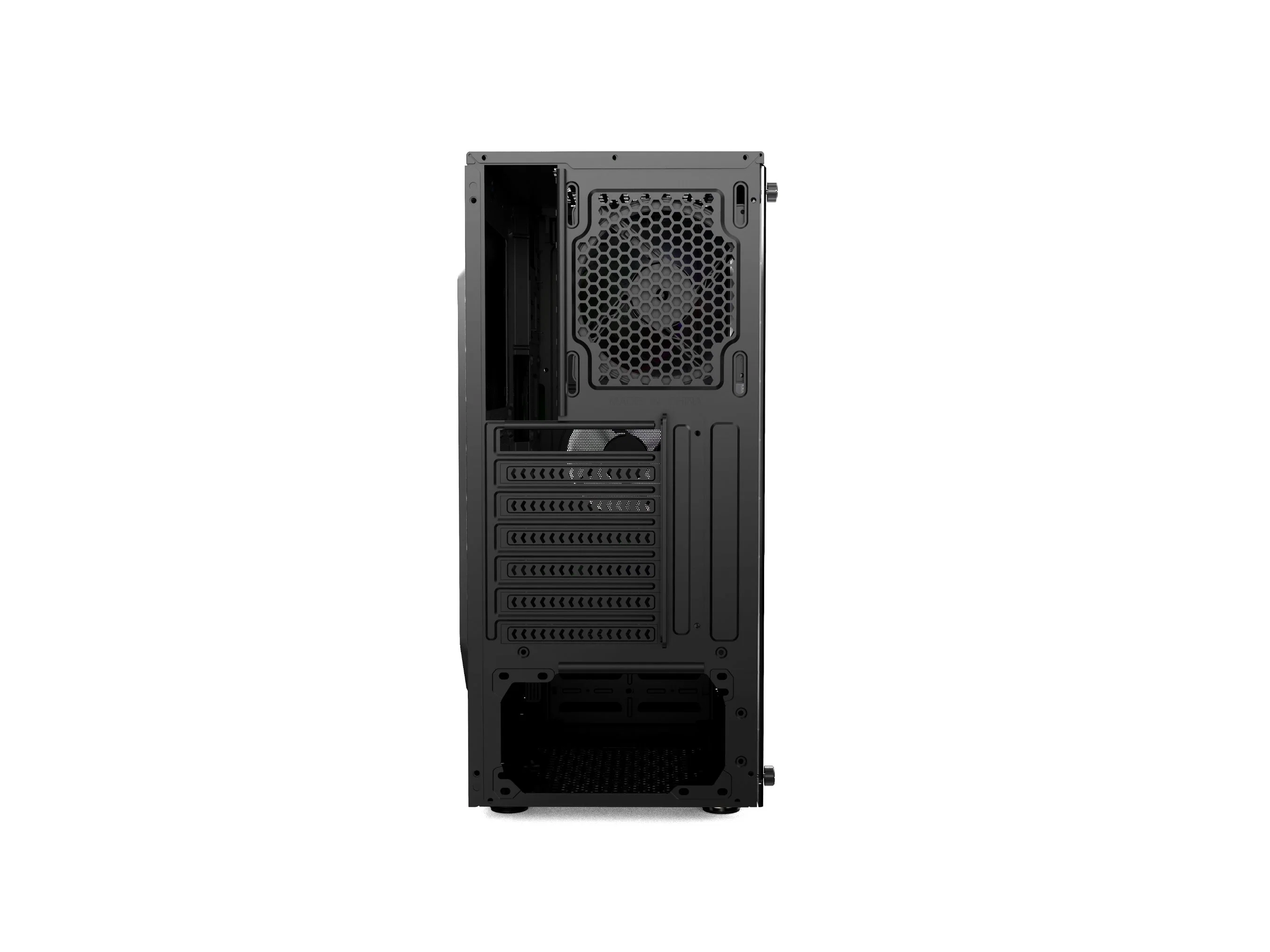 Panneau avant du Cabinet d'ordinateur spécial gros ventilateur RVB Gaming PC ATX cas