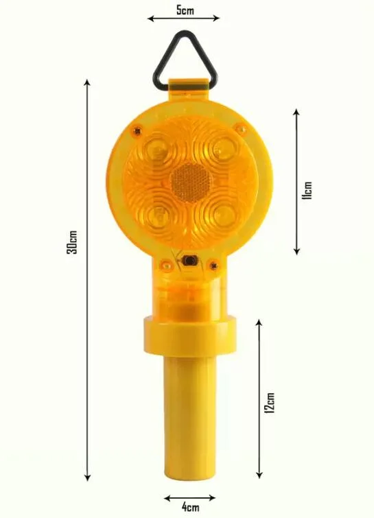 Amber / Flashing LED Flashing Road Battery Operated Warning Light