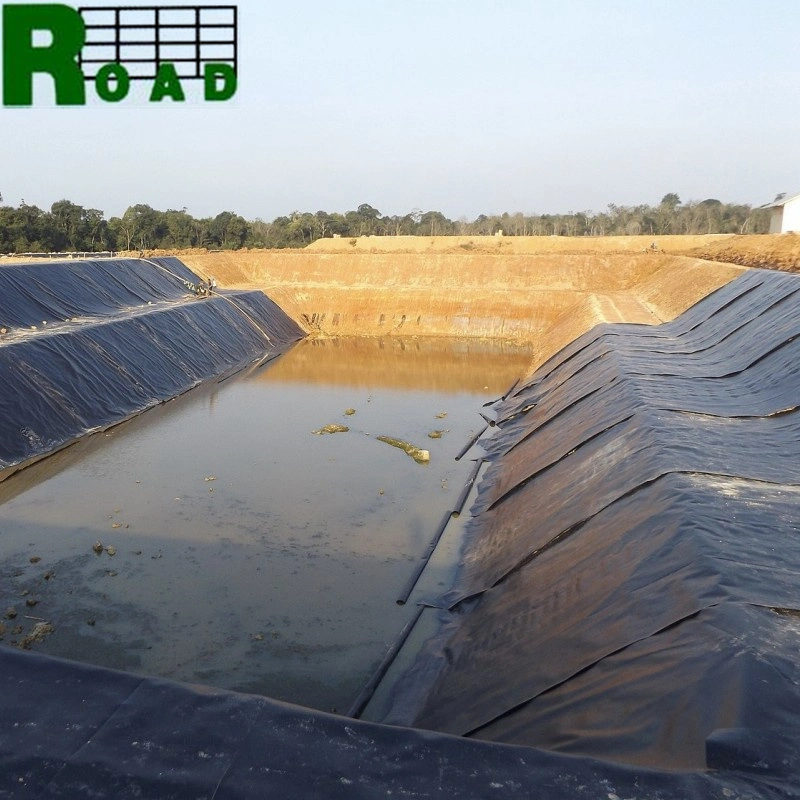 Customized UV Resistant HDPE PVC EVA Anti-Seepage Geomembrane Film for Black Landfill Site Price Pond Liner Manufacturer