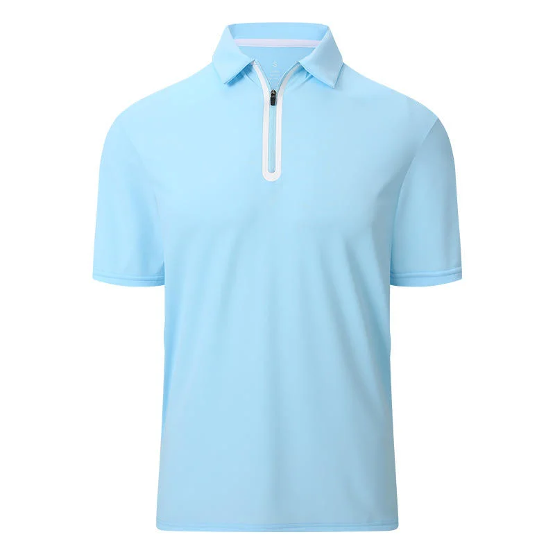 Xier Custom Herren Quarter Poloshirt Kurze Ärmel Athletic Golf Poloshirt für Herren