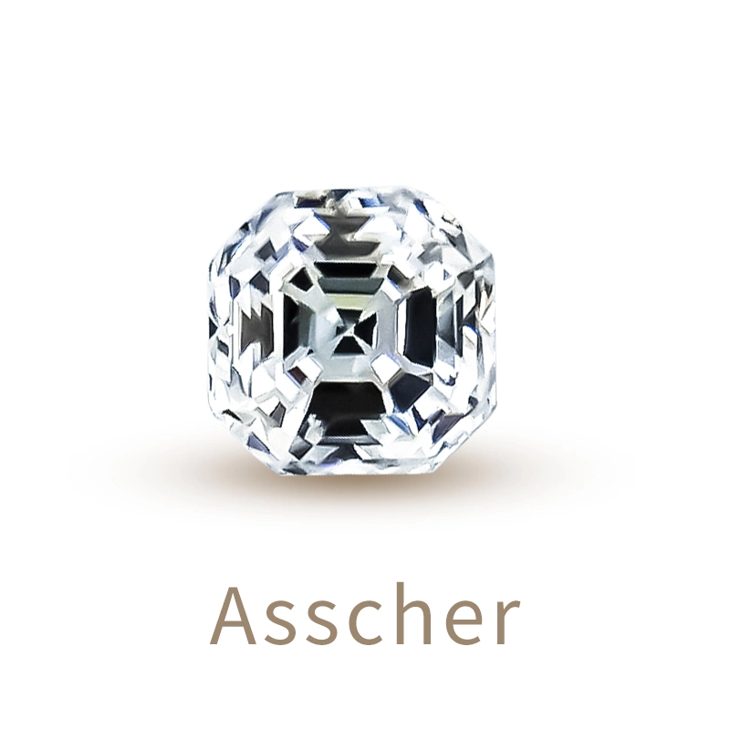 Factory Wholesale Loose Moissanite Asscher Shape D Vvs1 with Gra Certificate