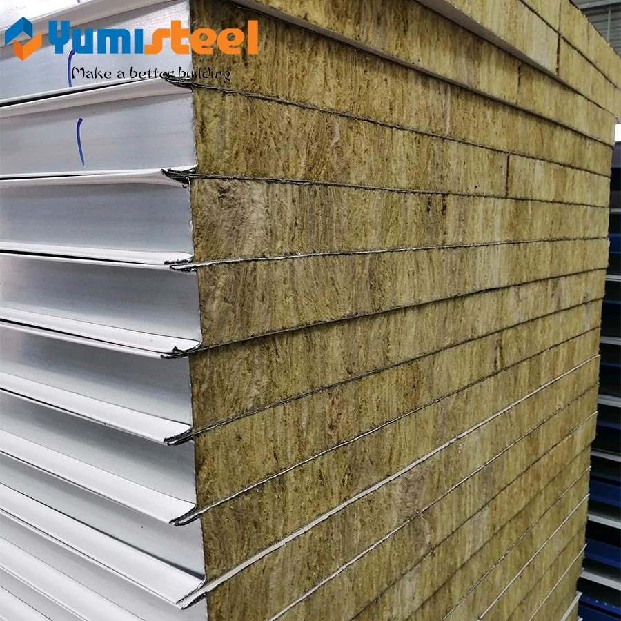 200mm Sound Absorption Rockwool Sandwich Composite Panel for Wall/Roof