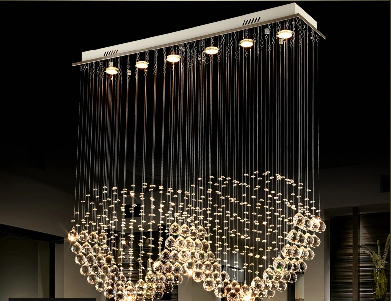 Modern Luxury Chandelier Crystal Pendant Lighting Big Size Ceiling Light for Big Hotel Zf-Cl-035