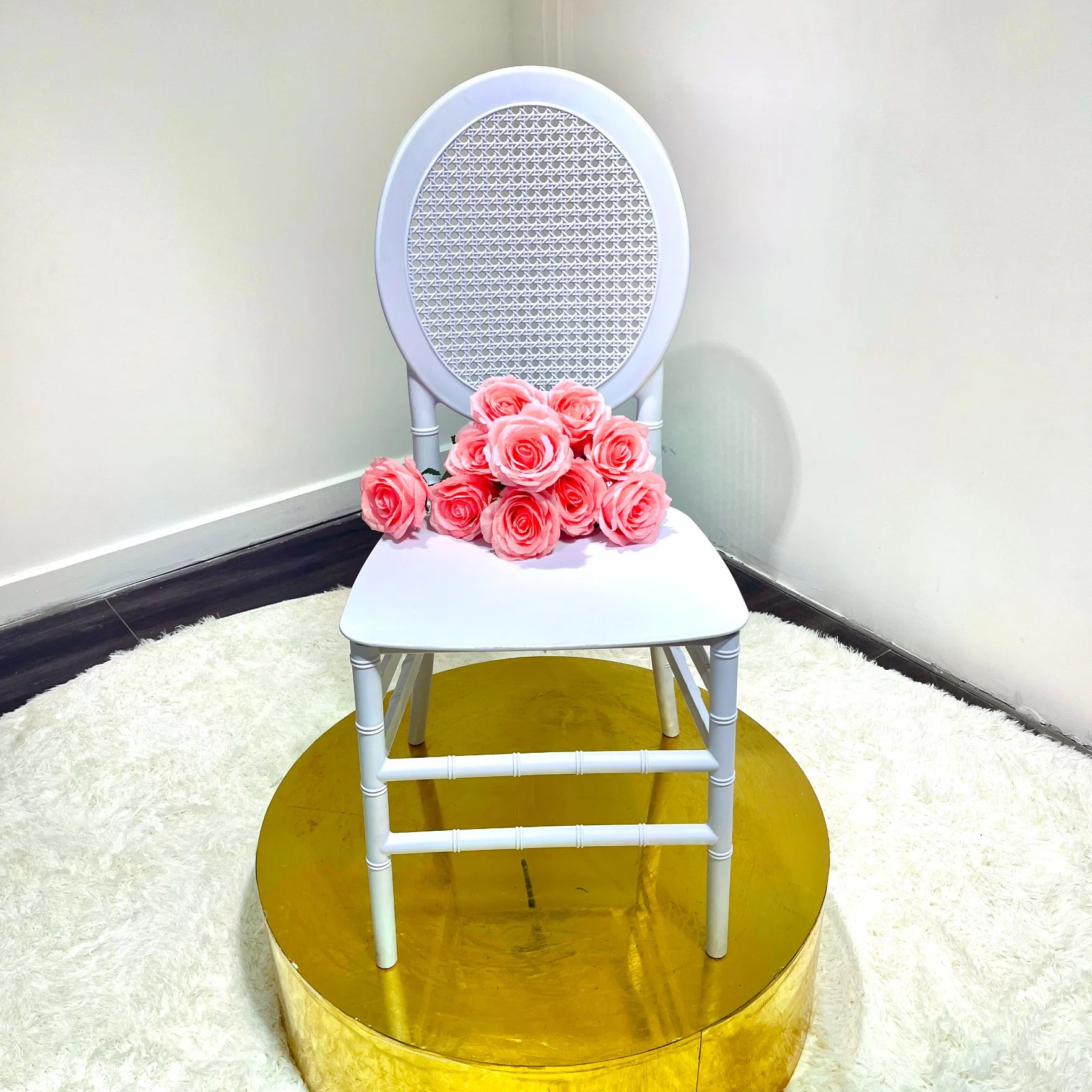 Wholesale White PP Resin Plastic Napoleon Folding Chairs for Wedding and Event