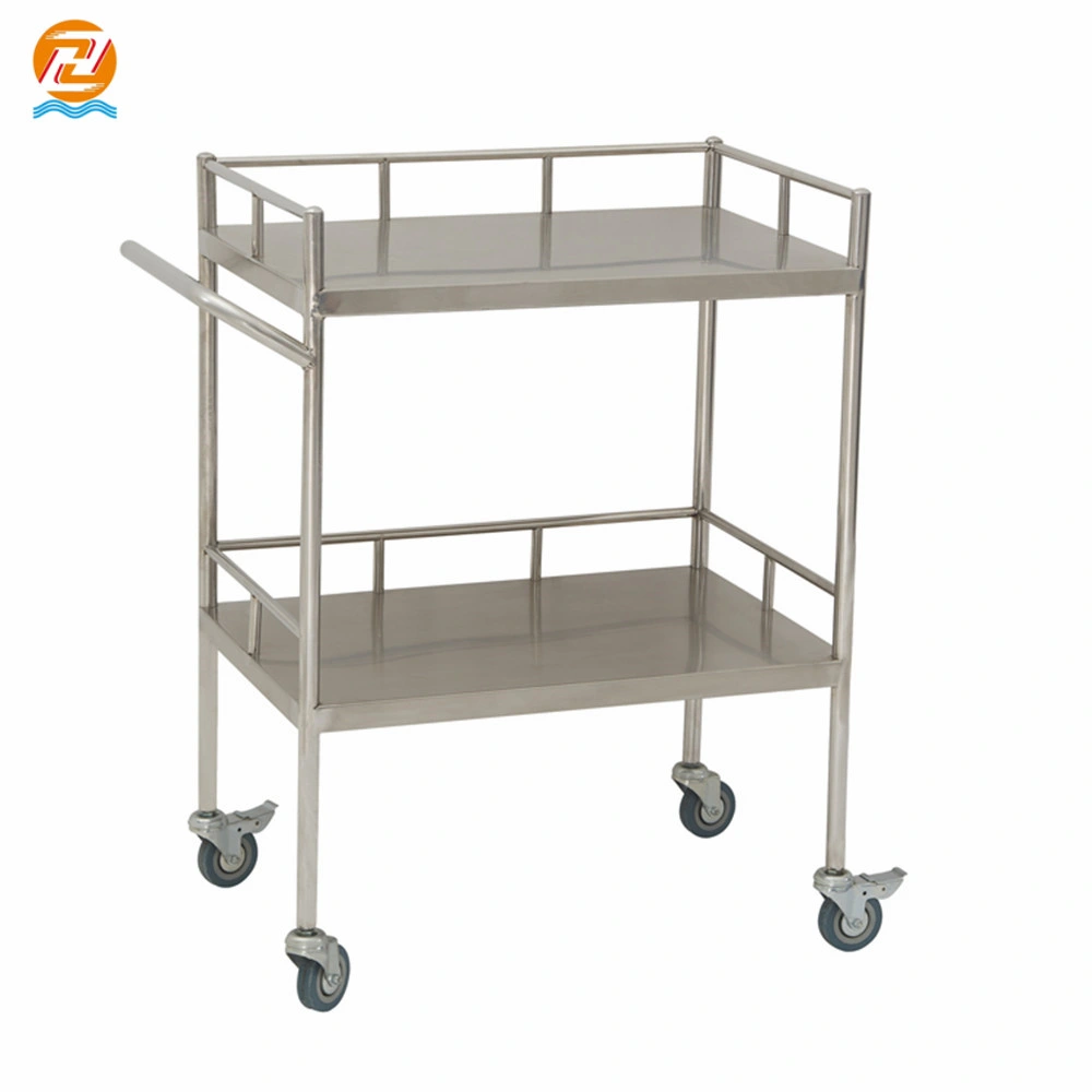 Emergency Trolley Equipment Function Stainless Steel Medical Cart Medical Trolley for Sale D402