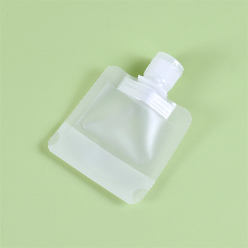 Custom Full Print Refill Flip Cap Spout Pouch Liquid Cream Lotion Cosmetic Plastic Travel Packaging Bag