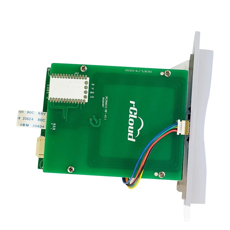 Lector de tarjetas RFID mini de largo alcance con RGB Light USB RS232 Interfece
