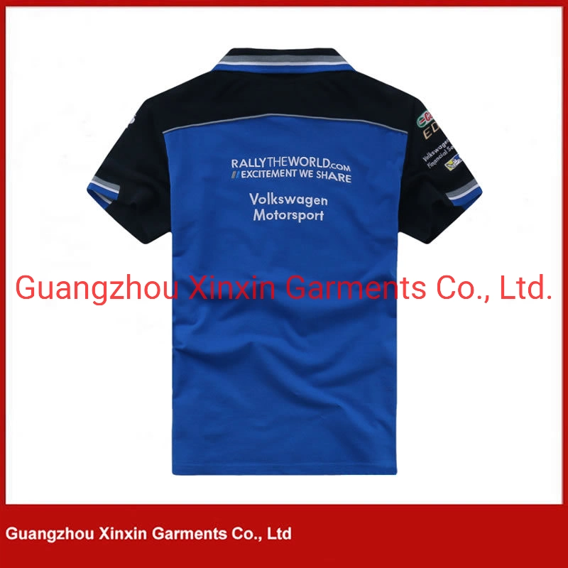 Casual Slim Fit Guangzhou Manufacturer Stripe Button Men&prime; S T Polo Shirt (P167)
