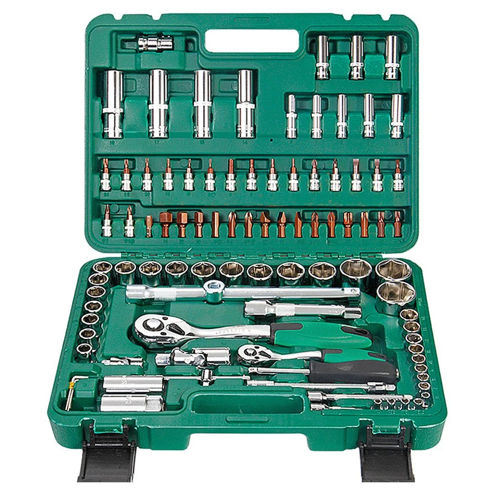 O fabricante fornece 44 Pedaços de Chave de ferramentas de ajuste 72 Dentes Puxador Curvo Ratchet Auto Repare o Conjunto da Máquina