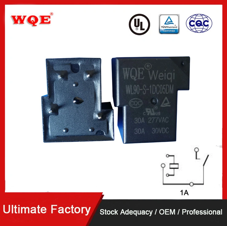 Hot Selling PCB QC Miniature 50A 250VAC Power Relay 30V 50A 5pin 6pin T90 Micro Rele Auto Parts