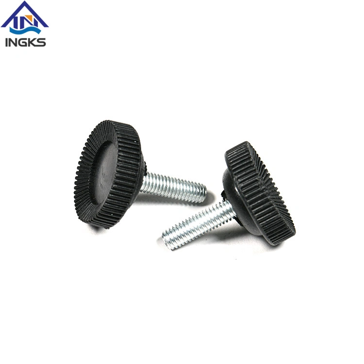 Wuxi Ingkx Supply Carbon Steel Adjustable Plastic Nylon Diamond Head Furniture Leveling Feet