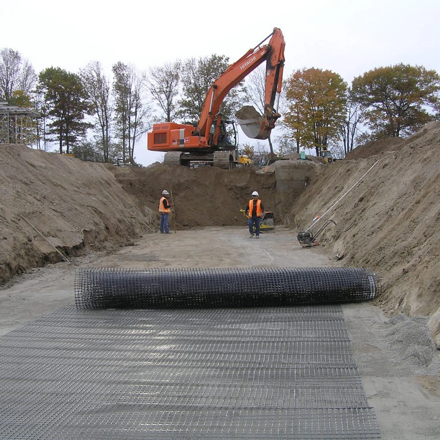 Plastic Polypropylene PP Biaxial Uniaxial Geogrids for Construction