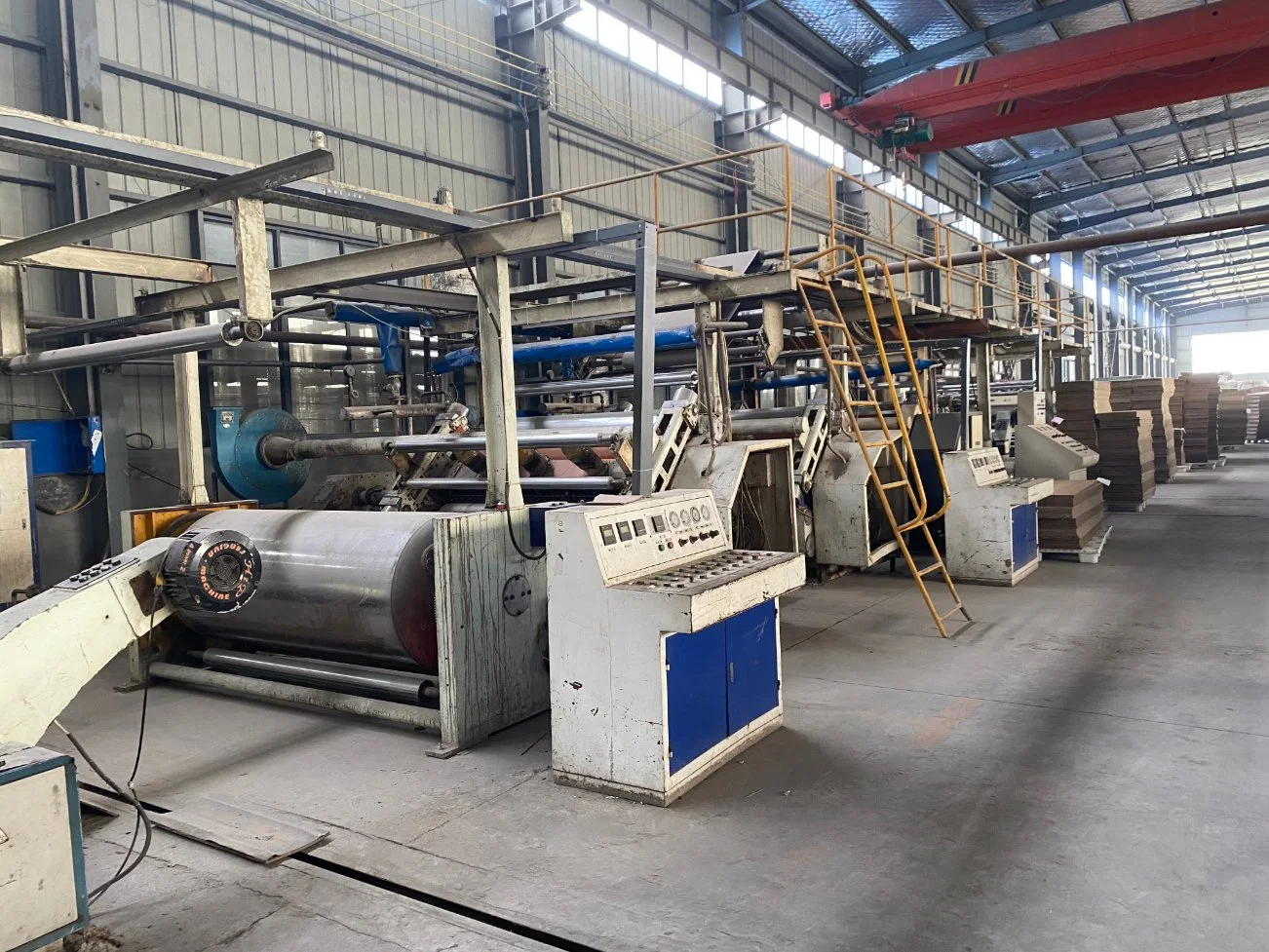 Recycled Material Semi-Automatic Kraft Paper Recycling Machine Cardboard Production Line