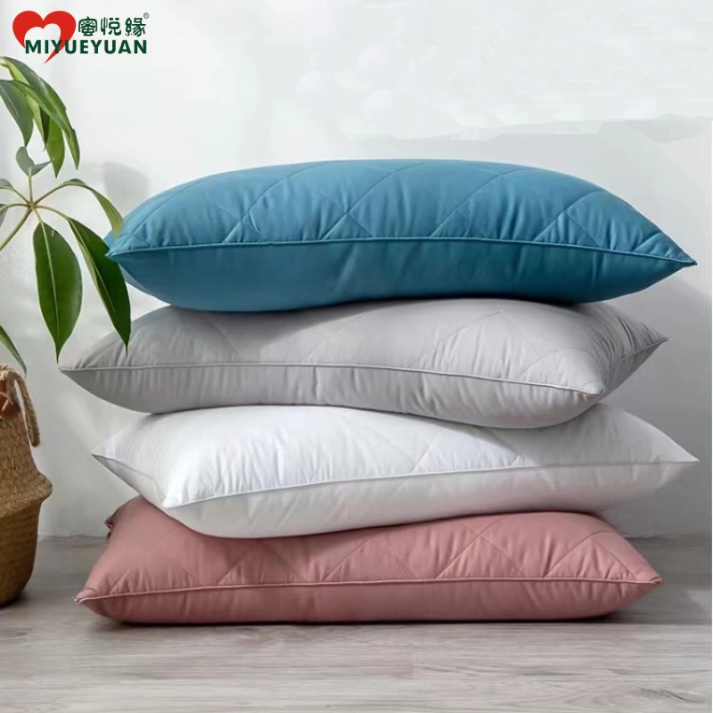 Pillow Core with Pillowcase Hotel Single Home Dormitory Pillow Neck Guard