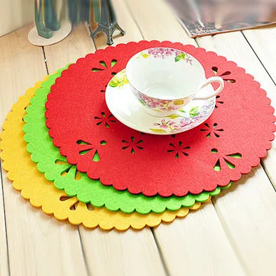 Custom Laser Cut Christmas Felt Table Place Mats