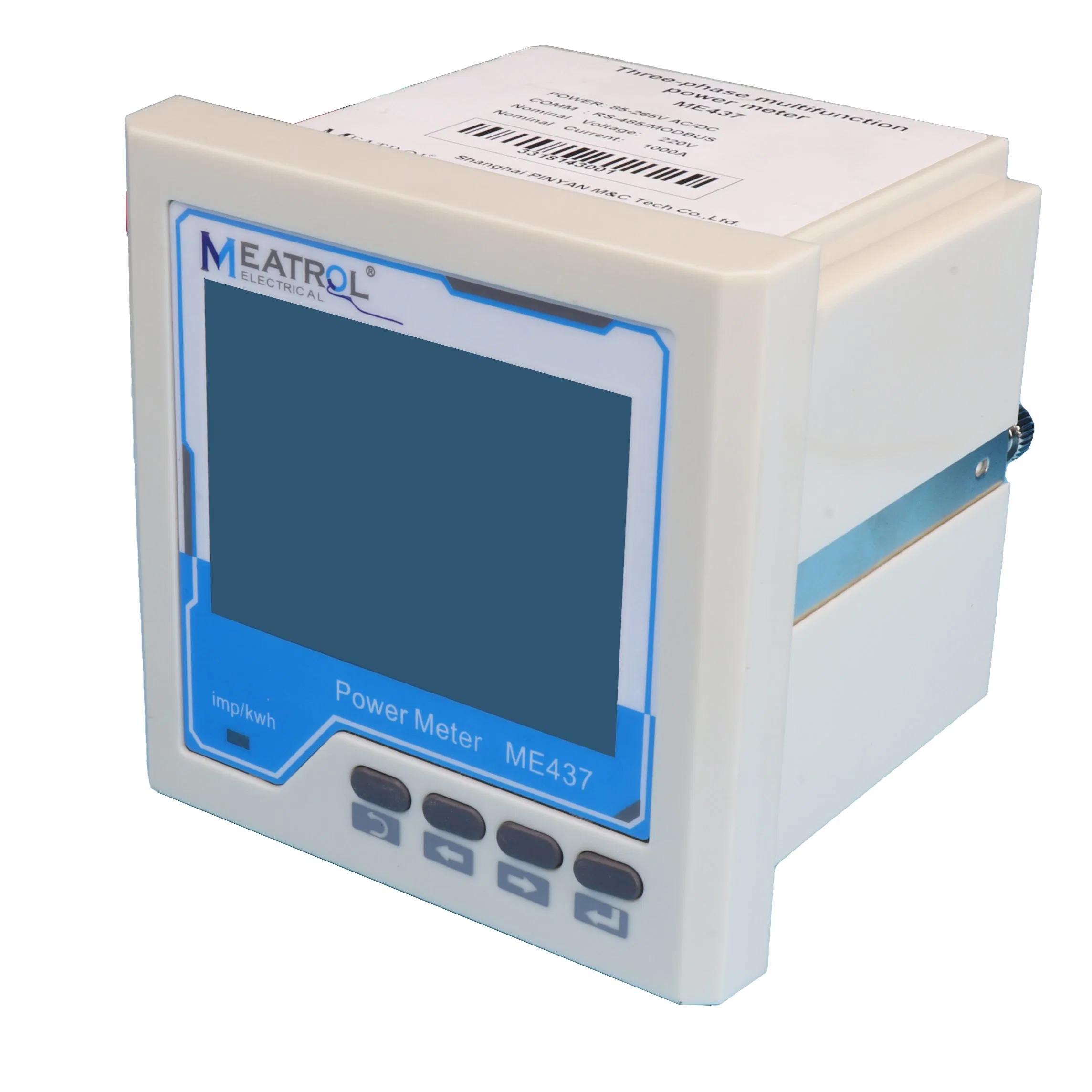 Meatrol 3pH4w programmable multifonction numérique bobine Rogowski électrique intelligent Smart RS485 Modbus RTU mesureur de puissance de l'énergie