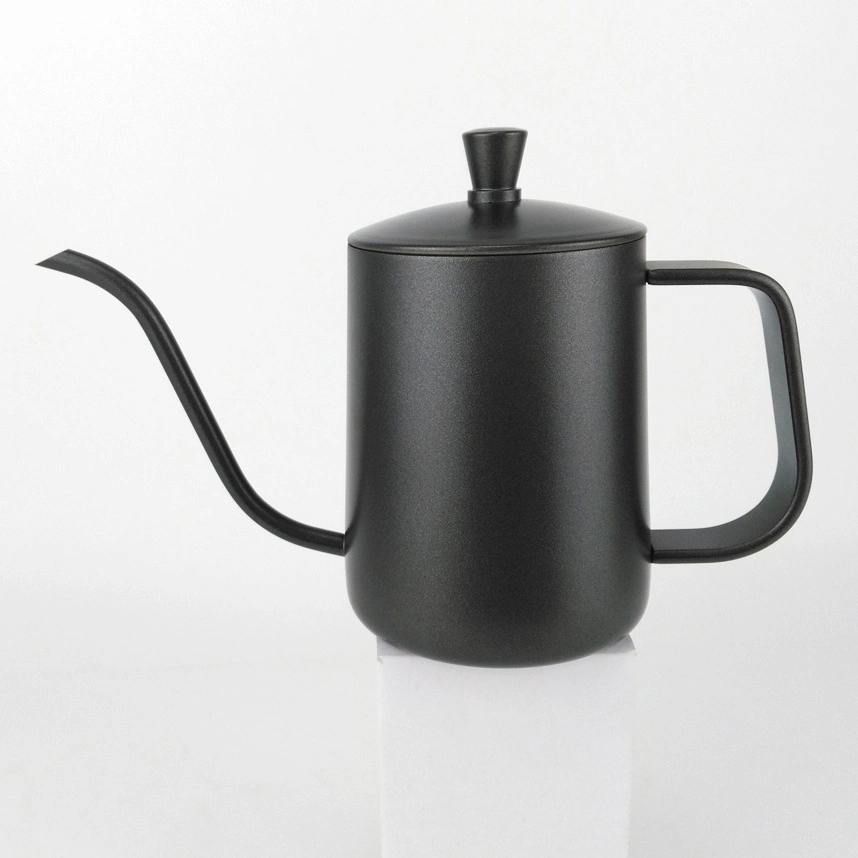 Factory Manufacturer 304 Stainless Steel Matte Black Coffee Kettle Food Grade Pour Over Drip Kettle Gooseneck Coffee Pot