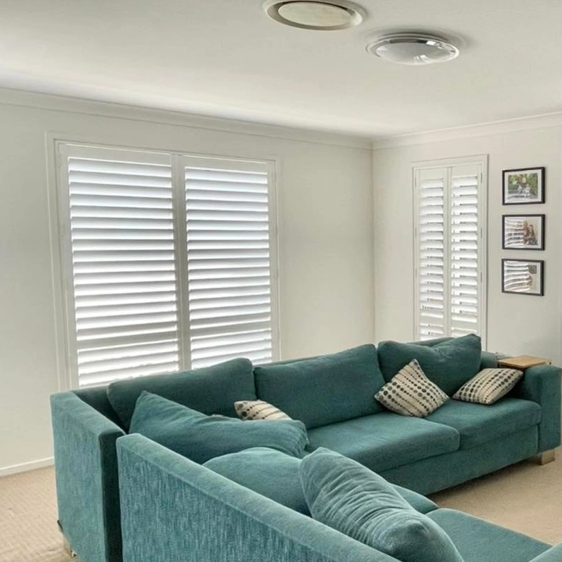 Bay Window Plantation Shutters for Living Room Excellent Quality