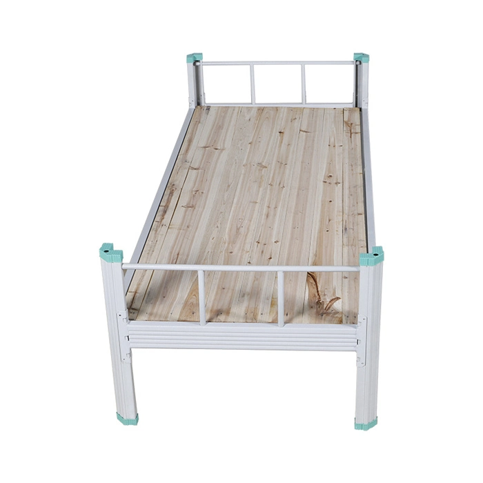 New Arrival Screwless Assemble School Dormitory Single Metal Bed