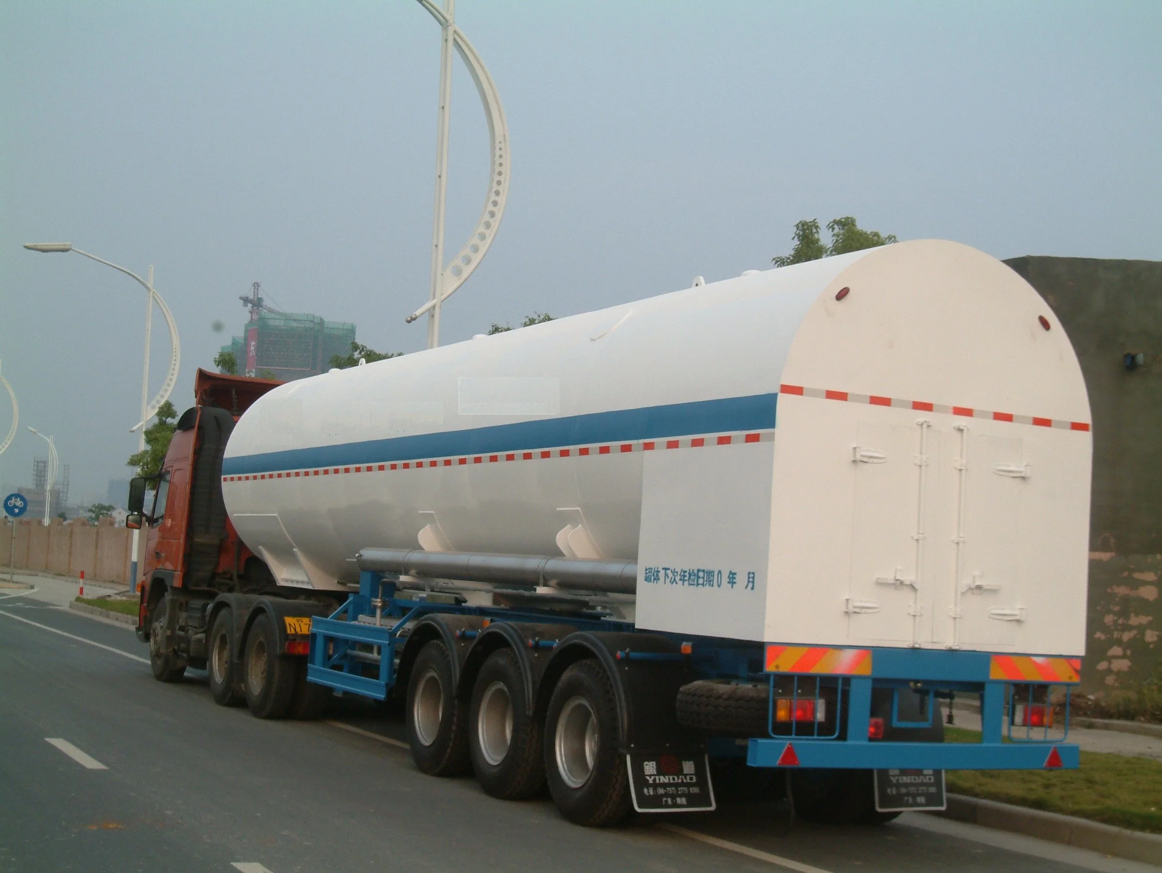 Жидкий CO2 Полуприцепе танкерных перевозок топливного бака