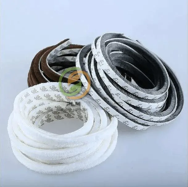 precio de fábrica cepillo lana Pile lamelunas tira de sellado de silicona grande Junta de la puerta Weather Strip Black/Grey Strip 48*600/700800/900 mm