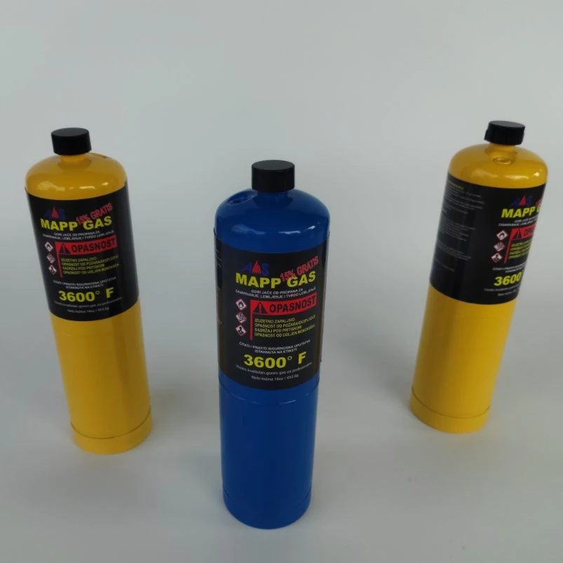 DOT Welding Mapp Gas 1L Purity 99.9% with Factory Direct Price From Ansheng Company