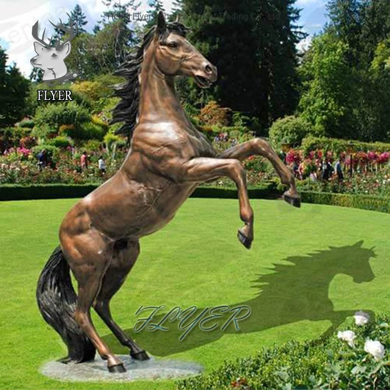 Large Outdoor Art Decor Life Size Bronze Horse Sculpture Decoration