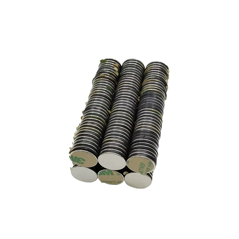 10 Pack Neodymium Magnets Large 1 Inch Strong Rare Earth with Adhesive Backing Magnets