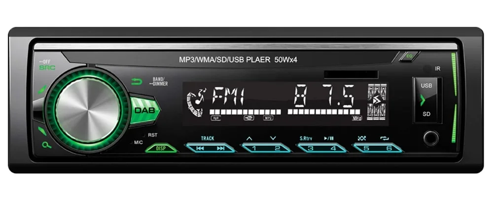 Car USB MP3 Digital LCD Bluetooth Fixed Panel Radio Player