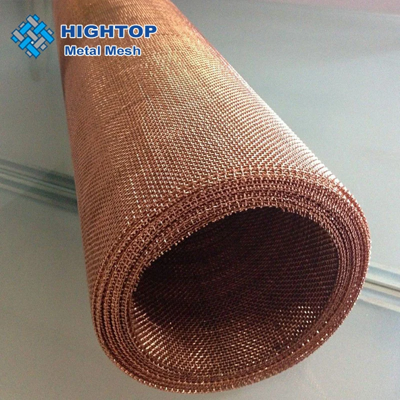 Ultra Fine 200 Mesh Emf Shielding 0.03 mm 100% Pure Copper Woven Mesh Fabric