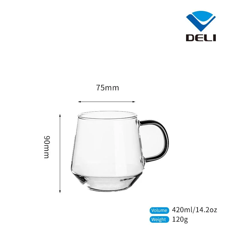 420ml 14.2Oz de Navidad de borosilicato de logotipo personalizado para llevar de viaje aislado de taza de café