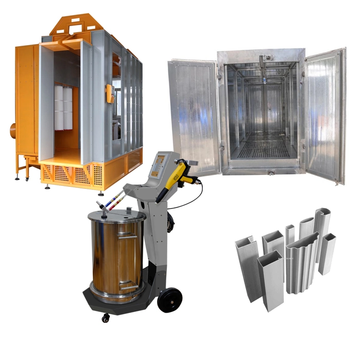 Electrostatic Complete Powder Coating Spray Equipment with Spray Gun/Curing Oven/Coating Booth