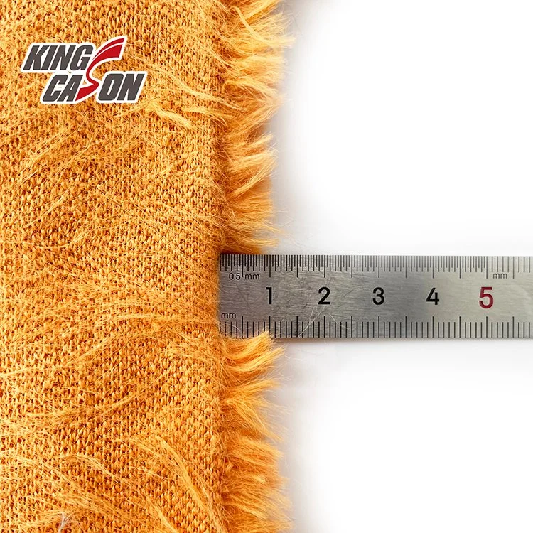 Kingcason 100% Polyester Microfiber Medium-Weight Short Pile Dyeing Pineapple Rabbit Fur for Winter