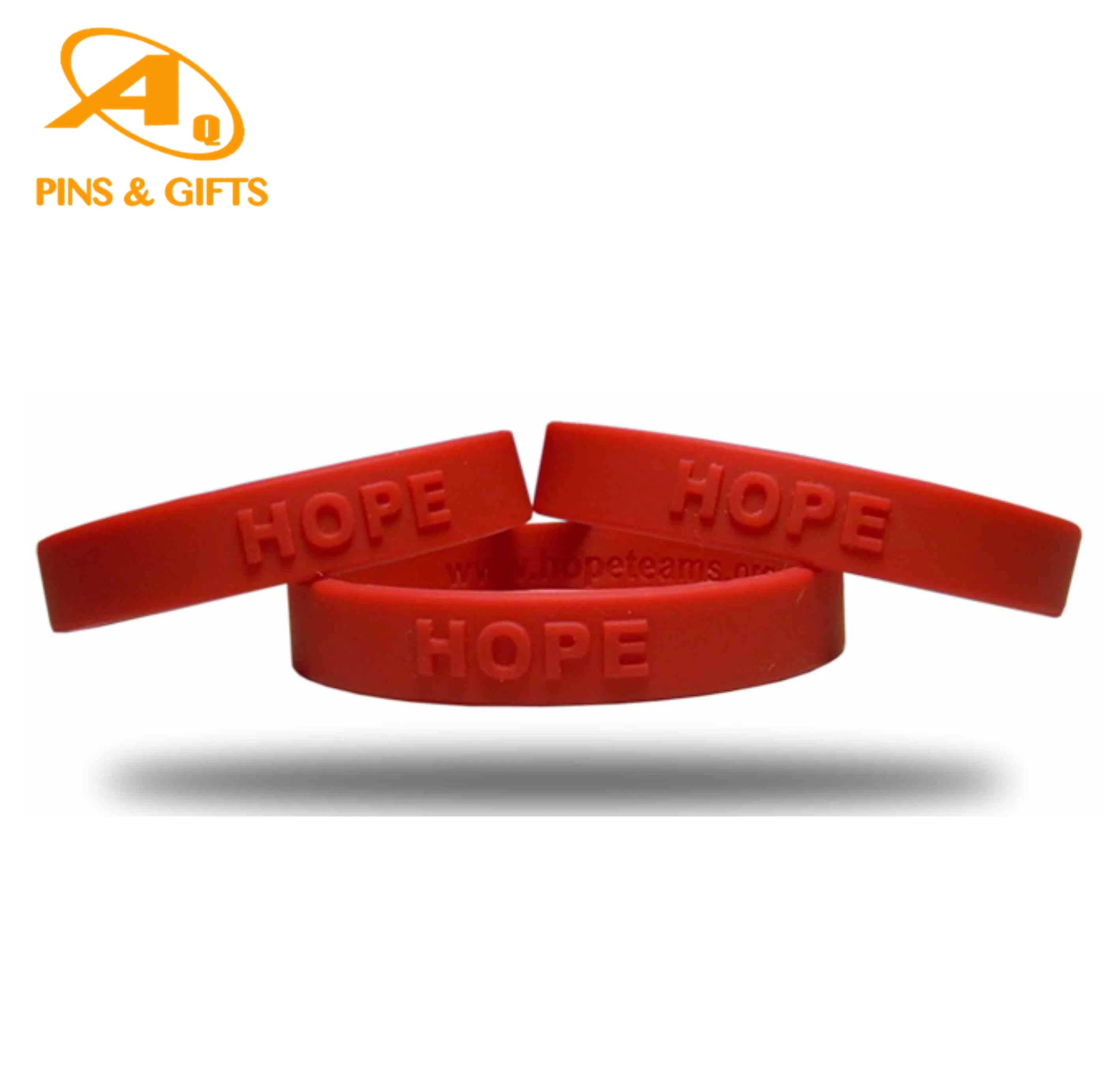 Supply Custom Fine Environmental Printed Silicone Bracelet Wristband for Organization Association Promotional Gifts