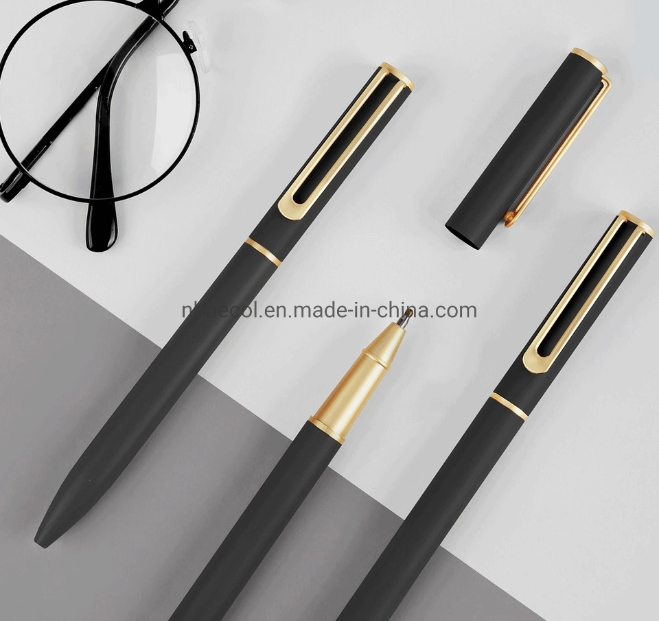 New Design Metal Ballpoint Pen Luxury Slim Ball Pen for Gifts