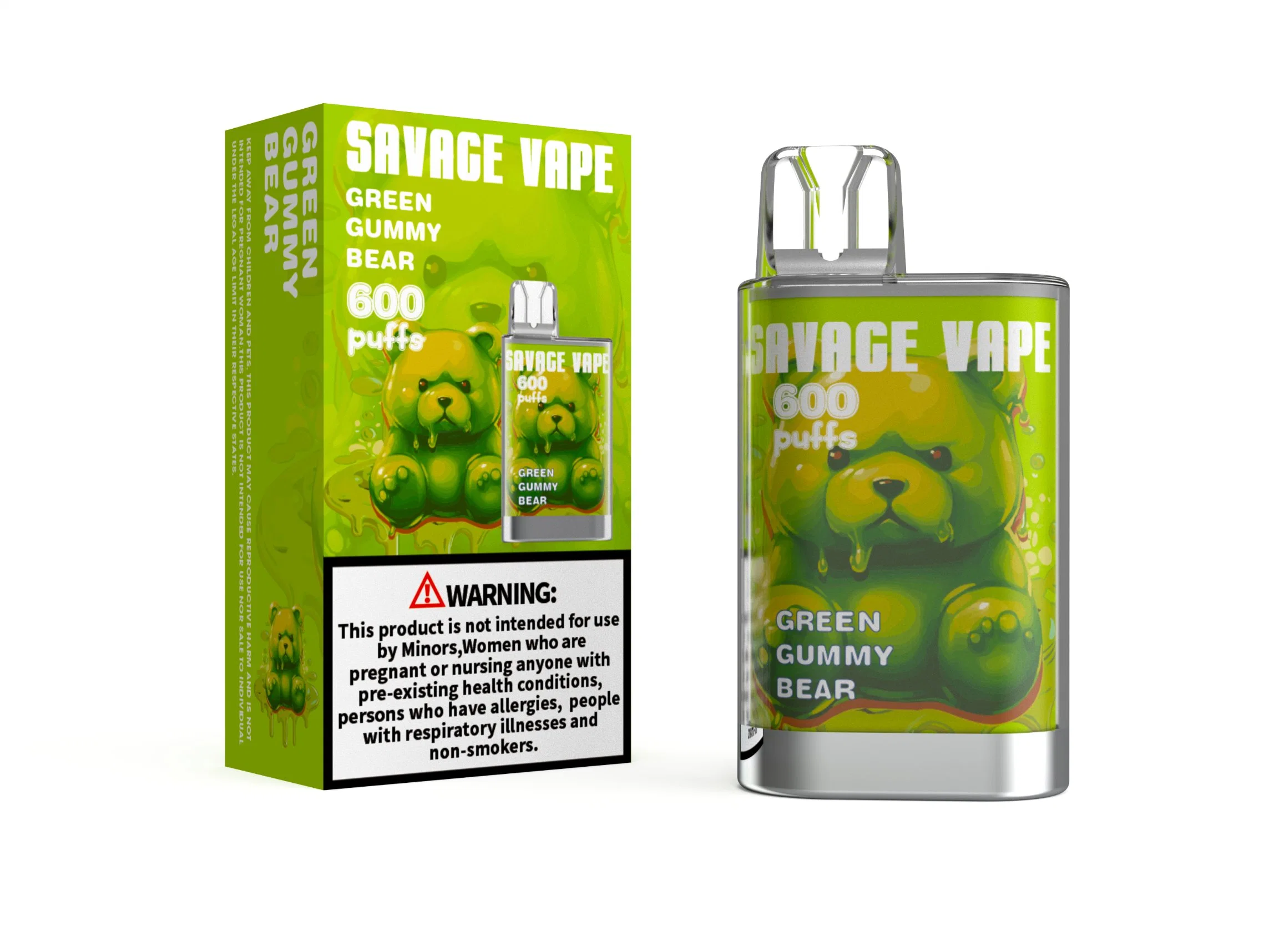 Envío de la UE dentro de las 24 horas en Stoc Warehouse Savage 600 Puffs Disposable/Chargeable Vapes dispositivo E Lectronic Cigarette 25ml Prefilled Carts Flujo de aire de control de flujo de aire VAPE 600